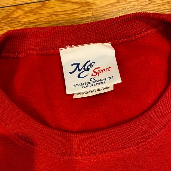 Vintage Mccc Sport US Flag America Patriotic Embroidery Red Men’s 2XL XXL - Picture 10 of 11